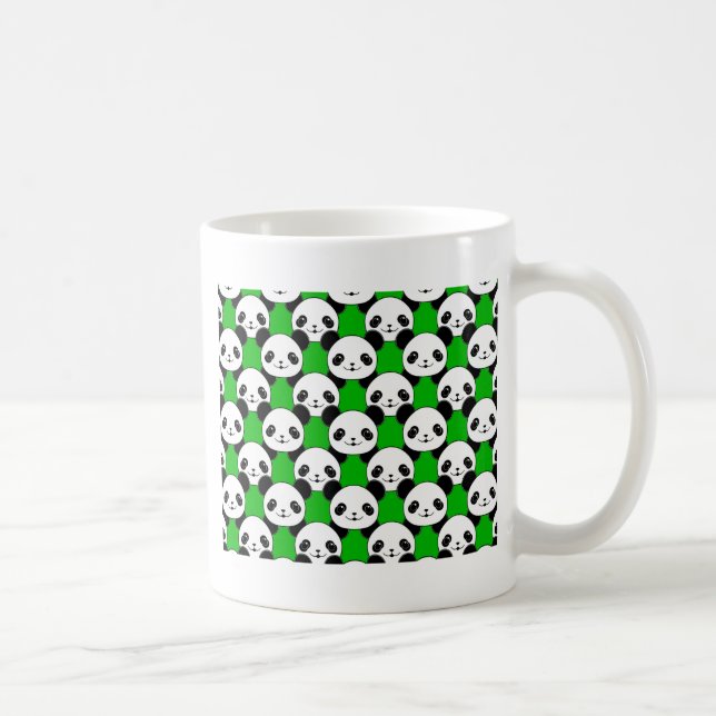 Kawaii Panda Bear Pattern Coffee Mug (Right)