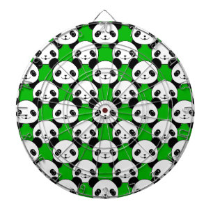 Kawaii Panda Bear Pattern Dart Board