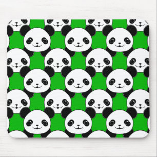 Kawaii Panda Bear Pattern Mouse Pad