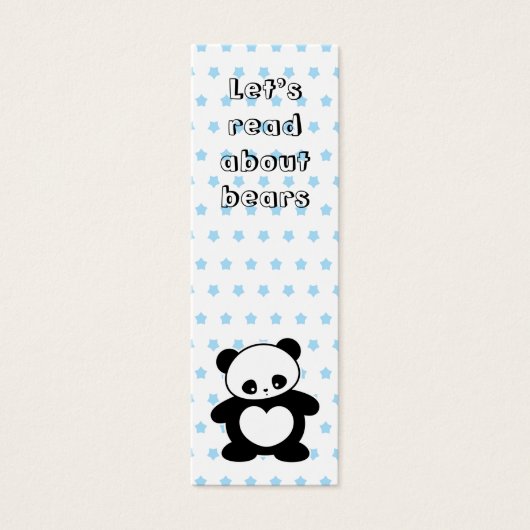 Kawaii panda bookmark (Front)