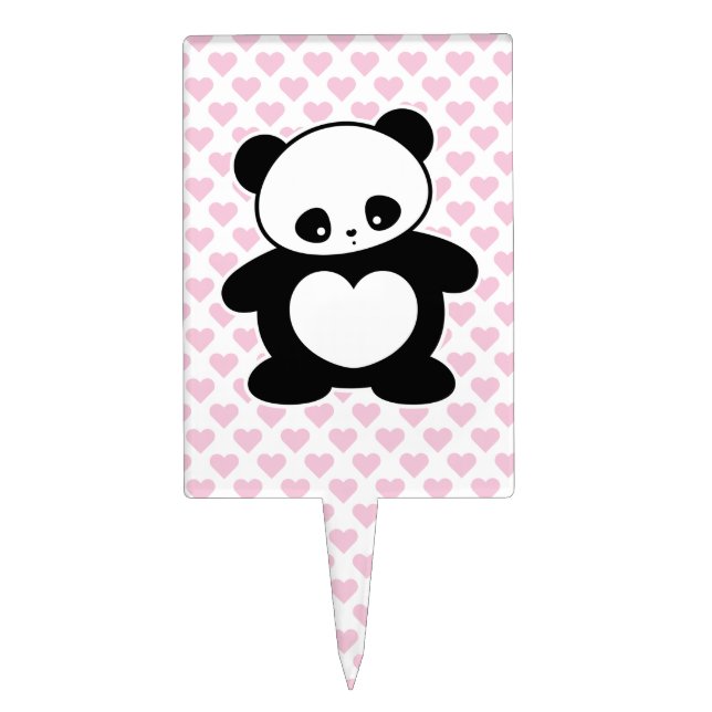 Kawaii panda cake topper (Front)