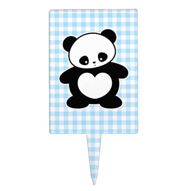 Kawaii panda cake topper (Front)