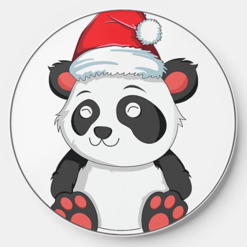 Kawaii Panda Christmas Santa Hat Xmas Bear Girls W Wireless Charger