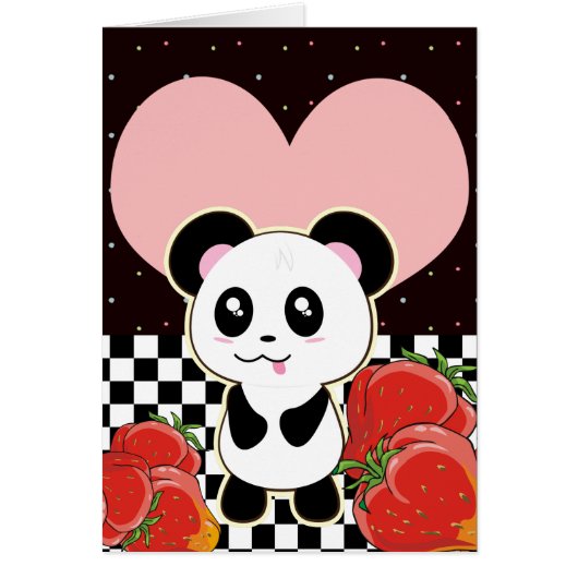 Kawaii Panda cute Cards (Front)