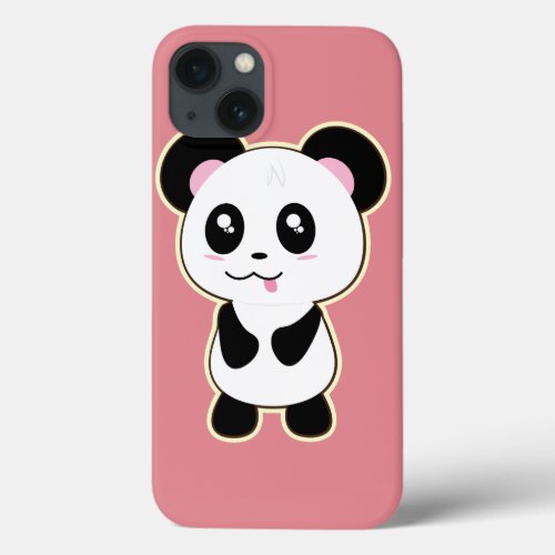 Kawaii Panda cute iPhone 13 Case