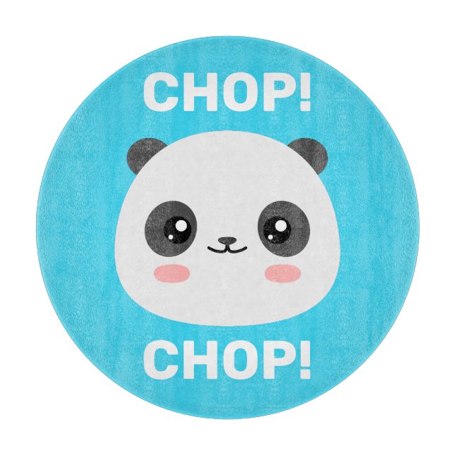 Kawaii Panda Cutting Board (Front)