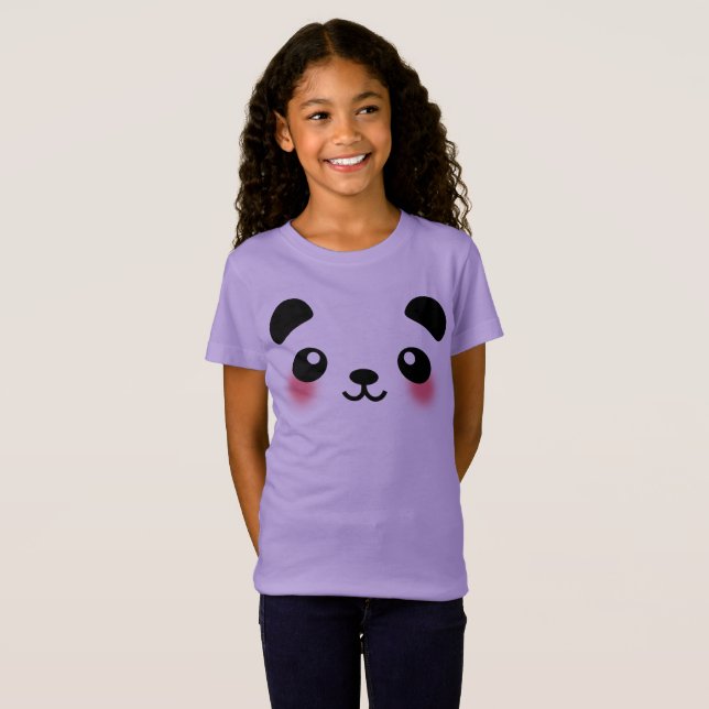 Kawaii Panda Face T-Shirt (Front Full)
