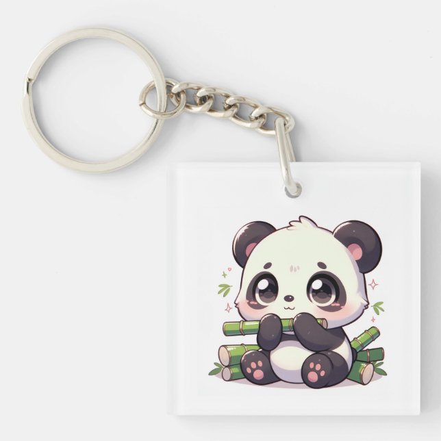 Kawaii Panda keychain (Front)