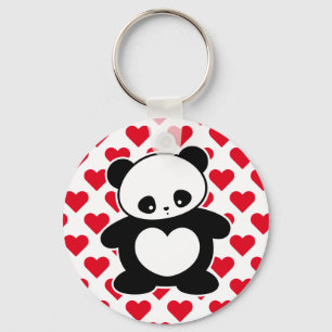 Kawaii panda keychain