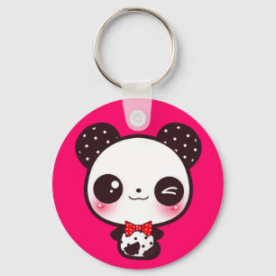 Kawaii panda keychain