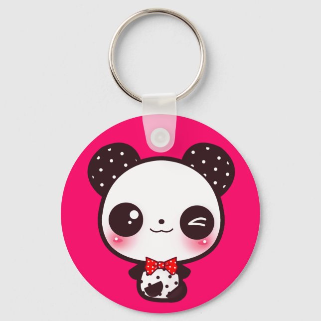 Kawaii panda keychain (Front)