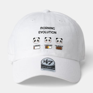 Kawaii Panda Mood Level Progression Cartoon Art 47 Brand Hat