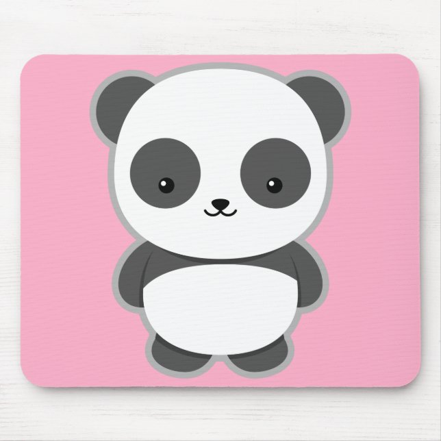 Kawaii Panda Mouse Pad (Front)