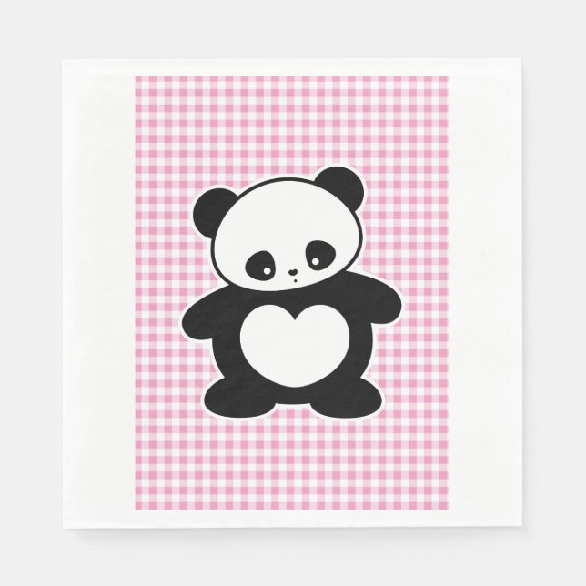 Kawaii panda napkins (Front)