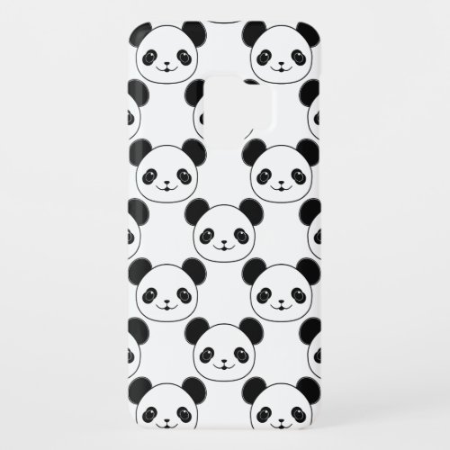 Kawaii Panda Pattern In Black And White Case_Mate Samsung Galaxy S9 Case