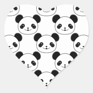 Kawaii Panda Head Sticker