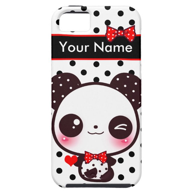 Kawaii Panda - Personalized Case-Mate iPhone Case (Back)