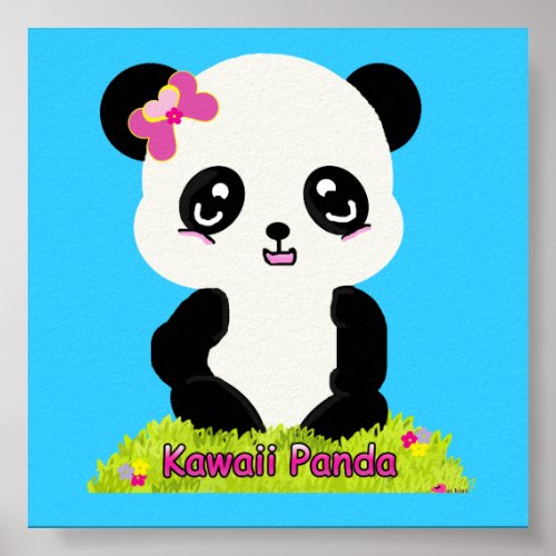 Kawaii Panda Print