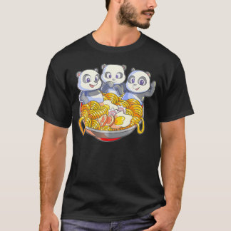Kawaii Panda Ramen Japanese Noodle Anime Panda T-Shirt