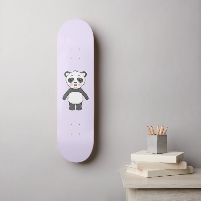 Kawaii Panda Skateboard (Wall Art)