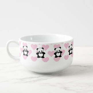 Kawaii panda soup mug