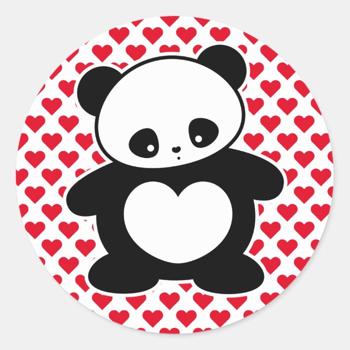 Kawaii panda stickers