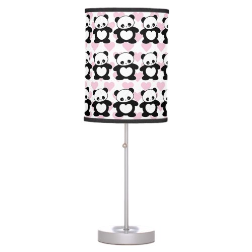 Kawaii panda table lamp