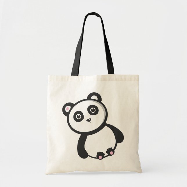 Kawaii Panda Tote Bag (Front)