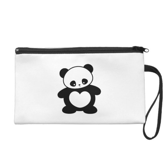 Kawaii panda wristlet purse