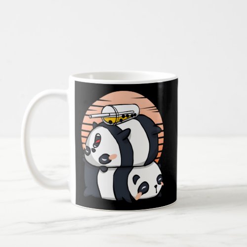 Kawaii Pandas Boba Bubble Tea Japanese Anime Coffee Mug