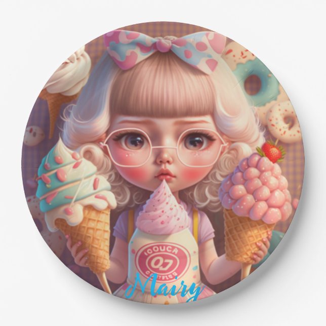 Kawaii       paper plates (Front)