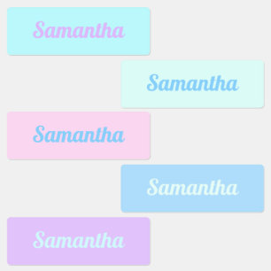 Kawaii Pastel Aesthetic Color Palette Name Labels
