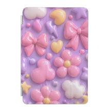 Kawaii Pastel Bows & Hearts Seamless Pattern