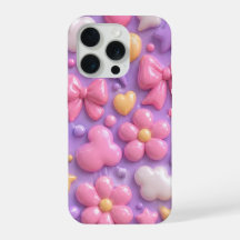 Kawaii Pastel Bows & Hearts Seamless Pattern