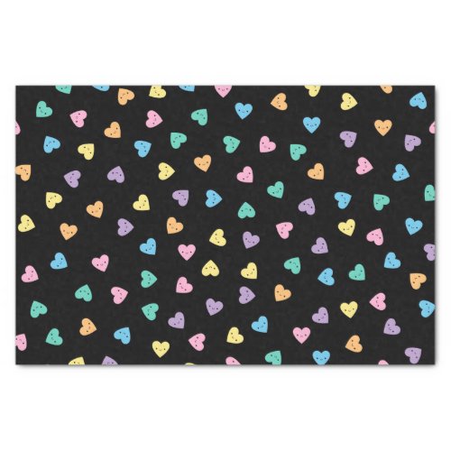 Kawaii Pastel Goth Candy Hearts Tissue Paper