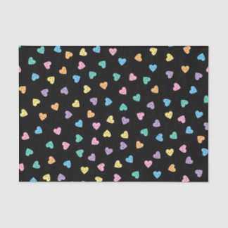 Kawaii Pastel Goth Candy Hearts Tissue Paper