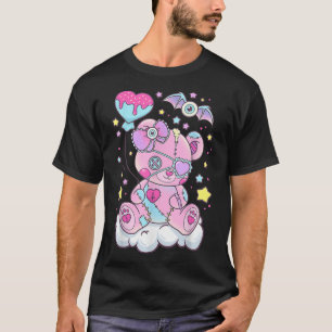 Kawaii Pastel Goth Cute Creepy Bear T-Shirt