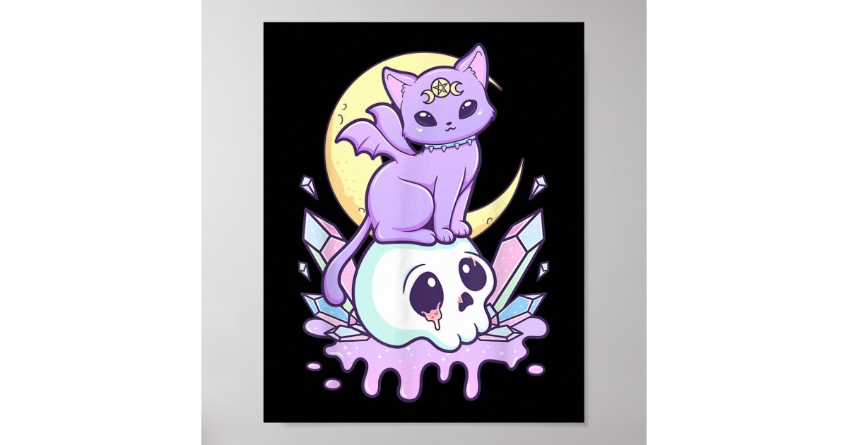 Cute Kawaii Pasta Poster, Zazzle