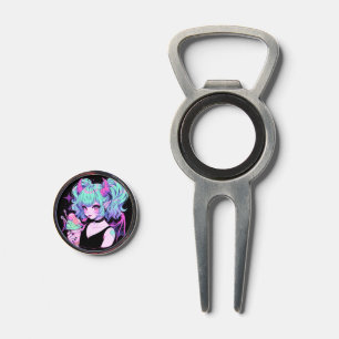 Kawaii Pastel Goth Little Demon Koakuma Anime Girl Divot Tool