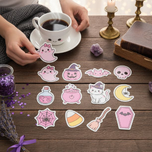 Kawaii Pastel Halloween Magic Sticker Pack