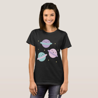 Kawaii Pastel Planets T-Shirt
