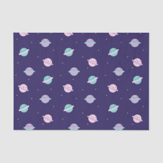 Kawaii Pastel Planets Tissue Paper