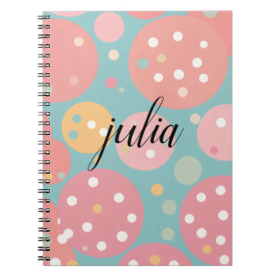 Kawaii Pastel Polka Dot Notebook