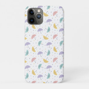 Kawaii Pastel Umbrella Pattern iPhone 11 Pro Case