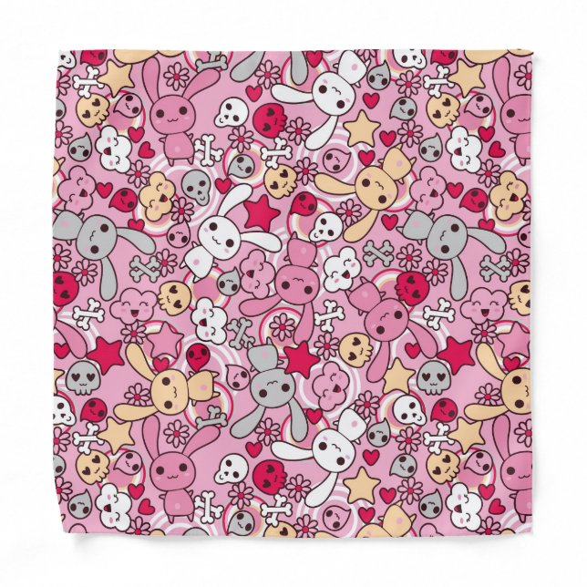 Kawaii pattern bandana (Front)