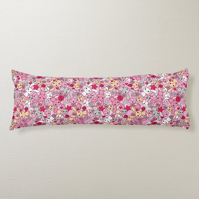 Kawaii pattern body pillow (Front)