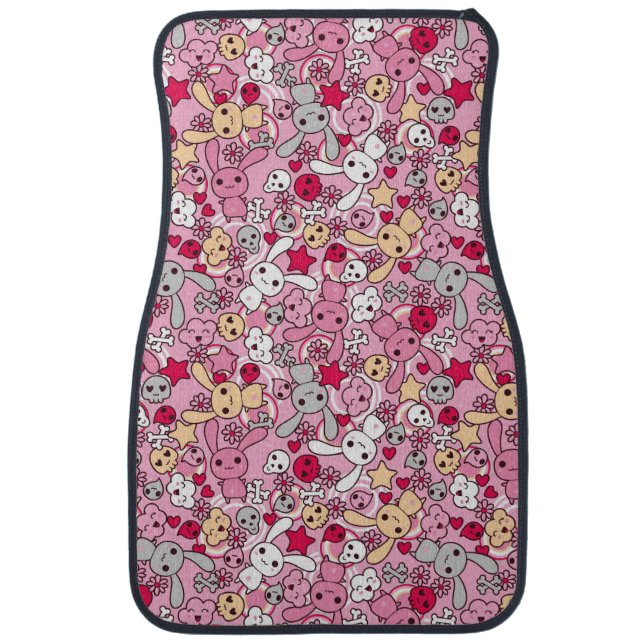 Kawaii pattern car floor mat (Front)