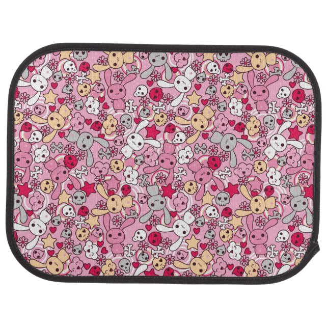 Kawaii pattern car mat (Rear)