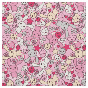 Kawaii pattern fabric