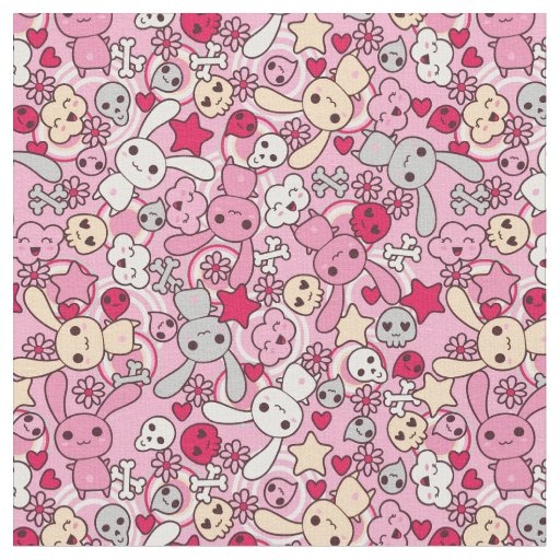 Kawaii pattern fabric